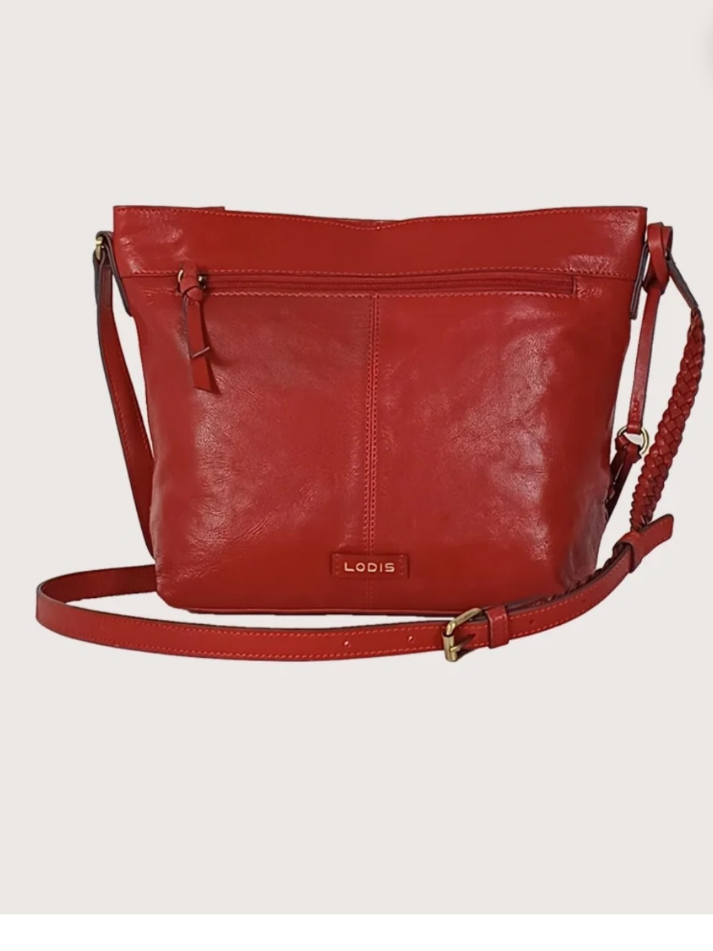 Lodis Black Leather Rebecca Belt Crossbody